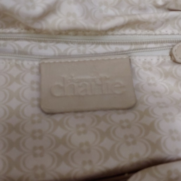 COPY - Charming Charlie Satchel bag tan zip closure - Picture 10 of 10